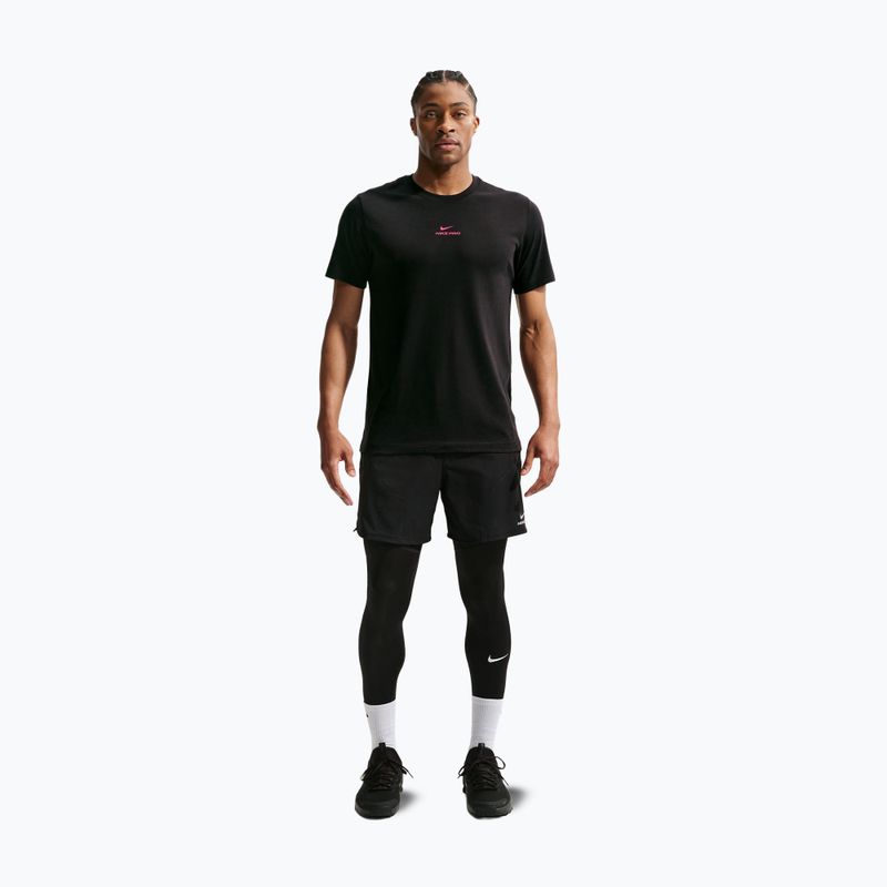 Koszulka treningowa męska Nike Pro black/hyper pink 7