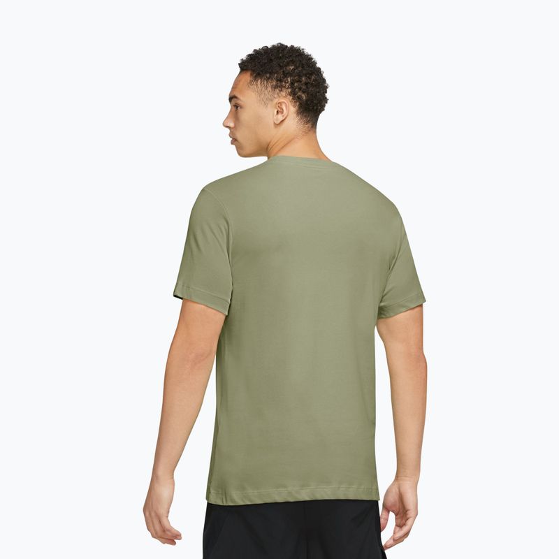 Koszulka treningowa męska Nike Dri-FIT dusty olive/black 2