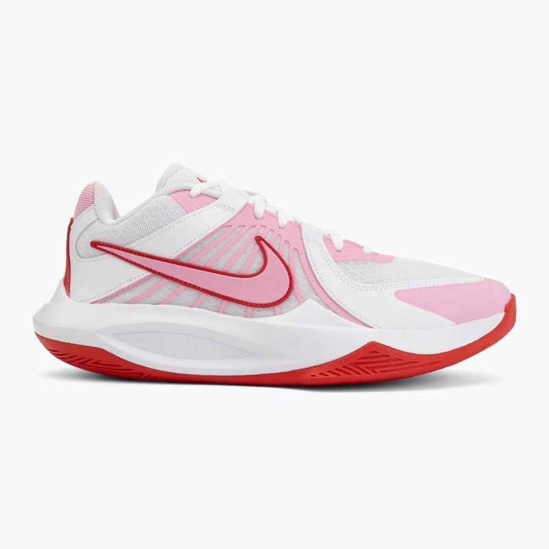 Buty do siatkówki Nike Zoom Hyperspeed Court 2 white/pink rise/university red 2