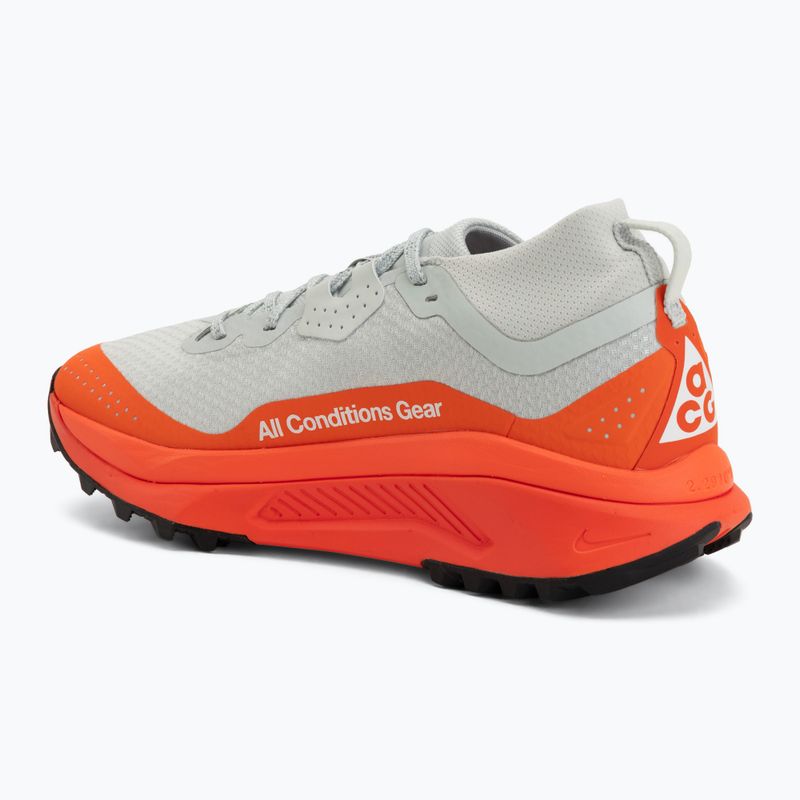 Buty do biegania męskie Nike ACG Zegama Trail GORE-TEX light silver/safety orange/summit white 3