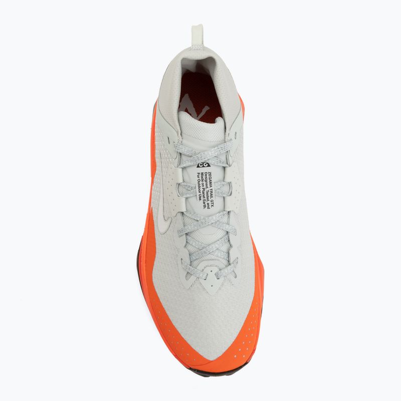 Buty do biegania męskie Nike ACG Zegama Trail GORE-TEX light silver/safety orange/summit white 5