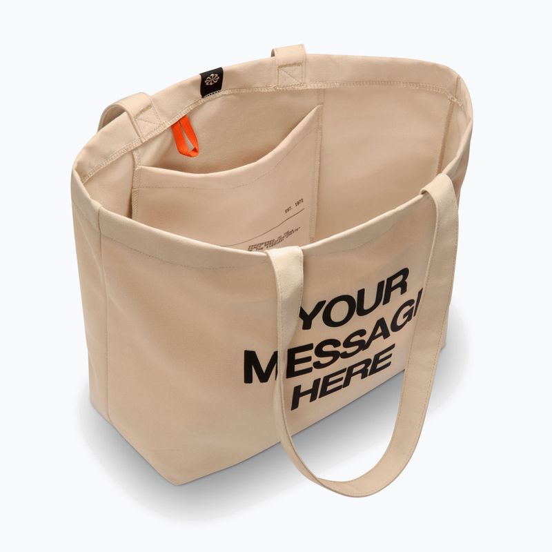 Torba Nike Heritage "Your Message Here" Tote 22 l oatmeal/safety orange/safety orange 4