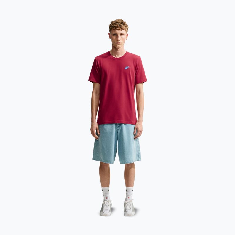 Koszulka męska Nike Sportswear Club tough red/football blue 7