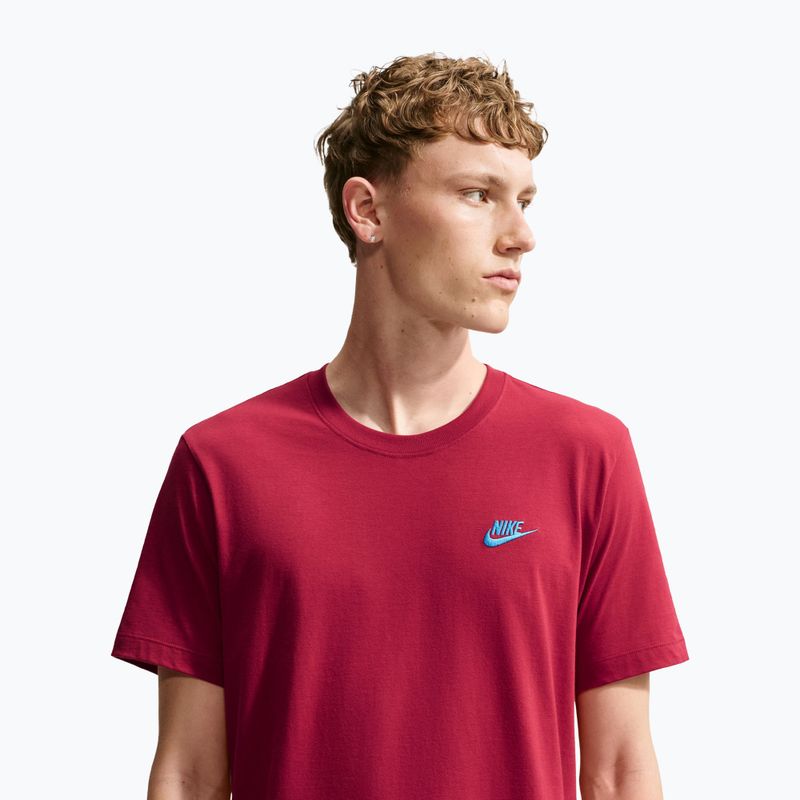 Koszulka męska Nike Sportswear Club tough red/football blue 5