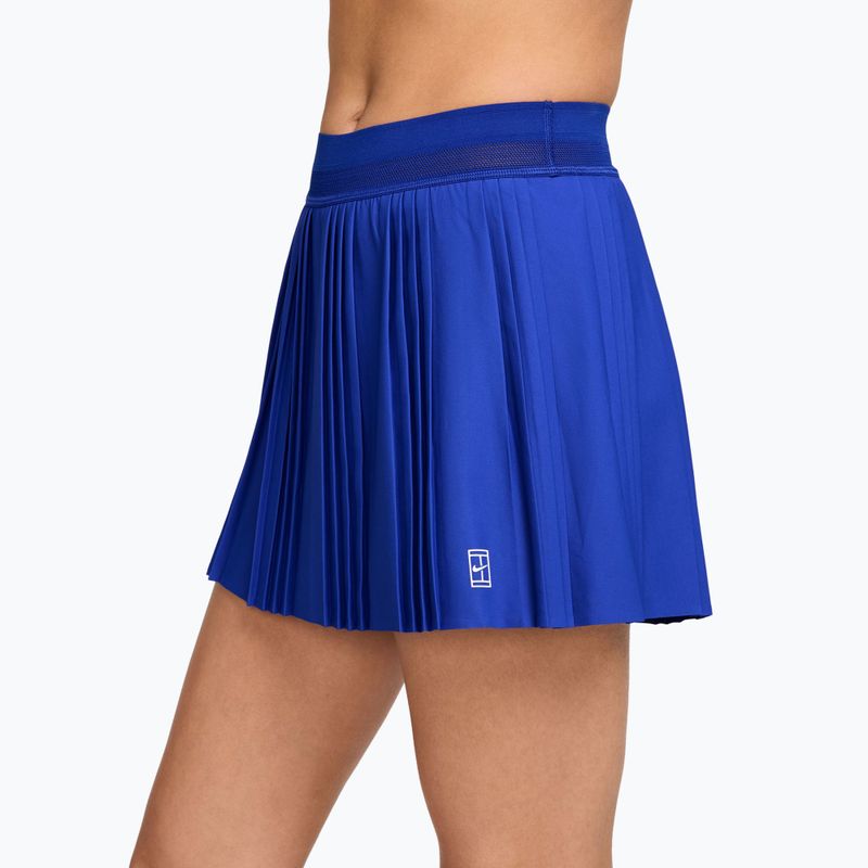 Spódnica tenisowa Nike Court Dri-Fit Advantage Pleated old royal/white 3