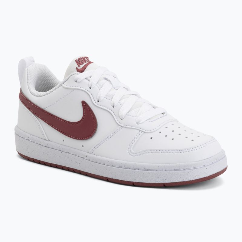 Buty dziecięce Nike Court Borough Low Recraft white/pink smoke