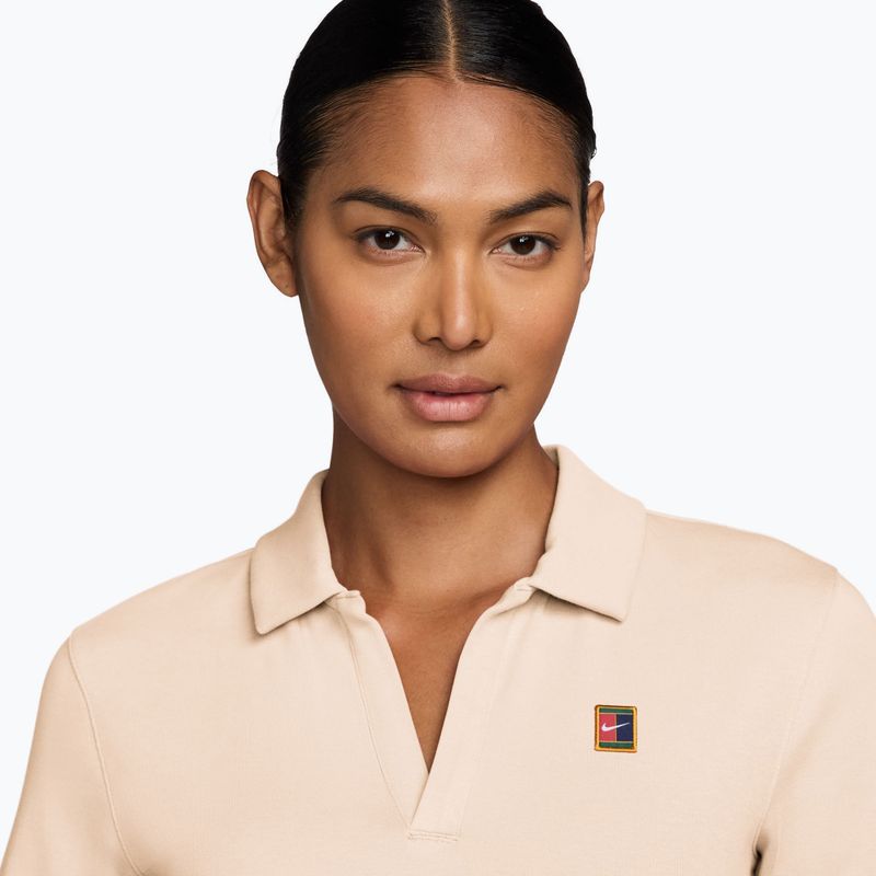 Koszulka damska Nike Court Heritage Cropped Polo chalk 3
