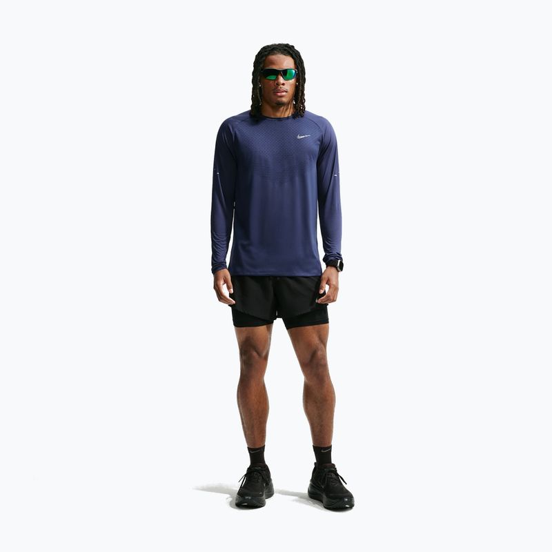 Longsleeve do biegania męski Nike Stride Dri-Fit ADV Midnight Navy 2