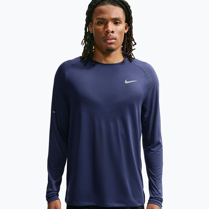 Longsleeve do biegania męski Nike Stride Dri-Fit ADV Midnight Navy 4
