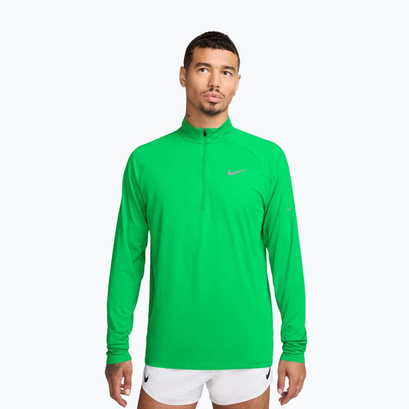 Bluza do biegania męska Nike Stride 1/4 Zip Dri-Fit green spark