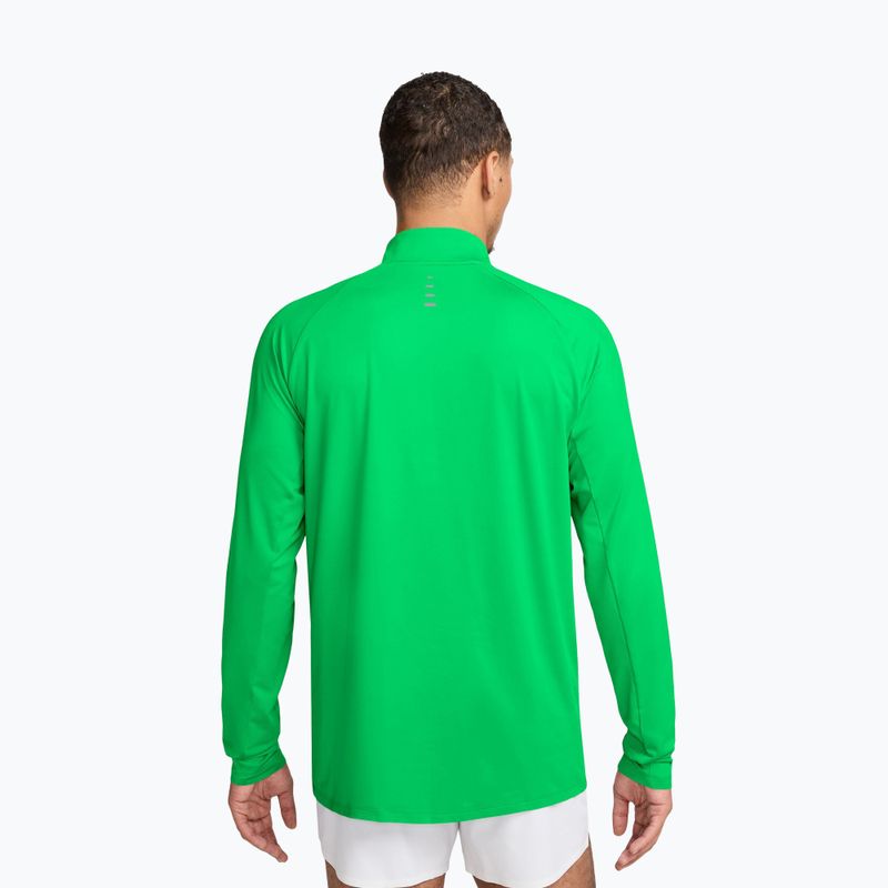 Bluza do biegania męska Nike Stride 1/4 Zip Dri-Fit green spark 2