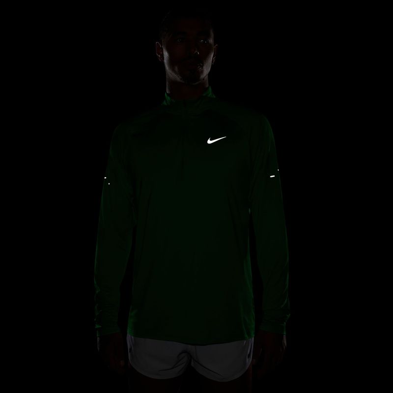 Bluza do biegania męska Nike Stride 1/4 Zip Dri-Fit green spark 4