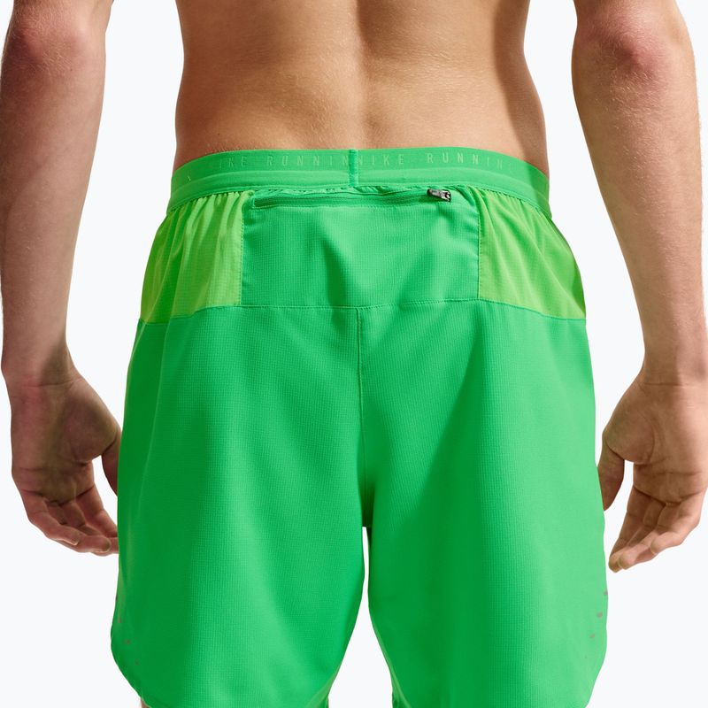 Spodenki do biegania męskie Nike Stride Dri-Fit Brief-Lined 7" green spark 4