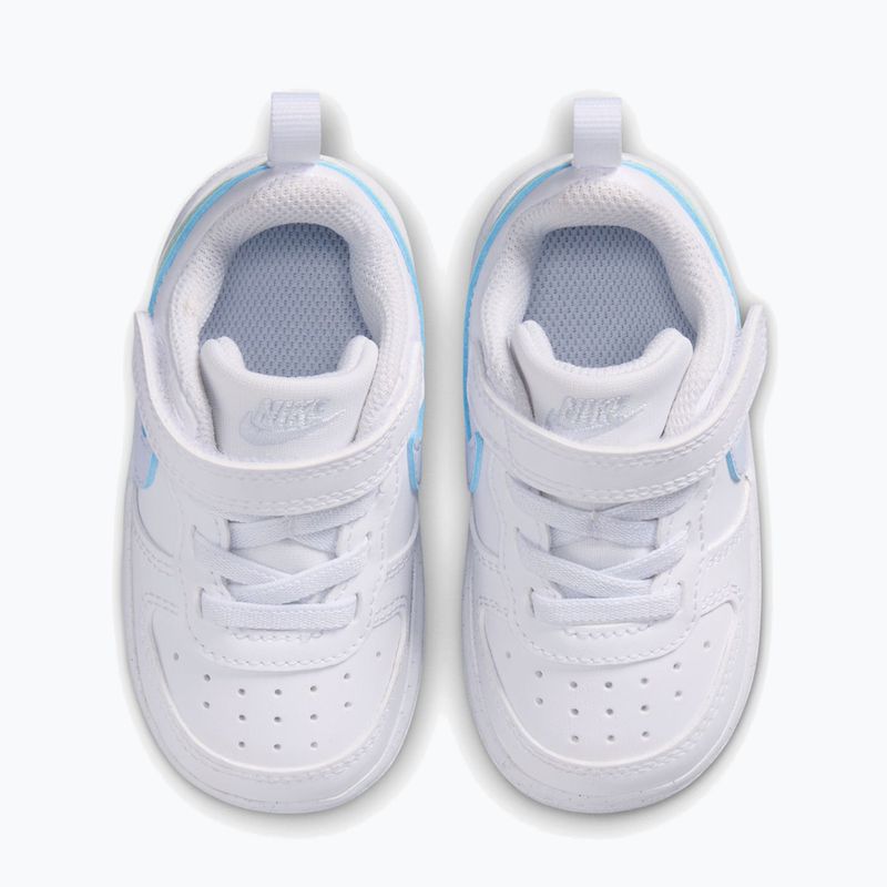 Buty dziecięce Nike Court Borough Low white/football grey/arctic green 4