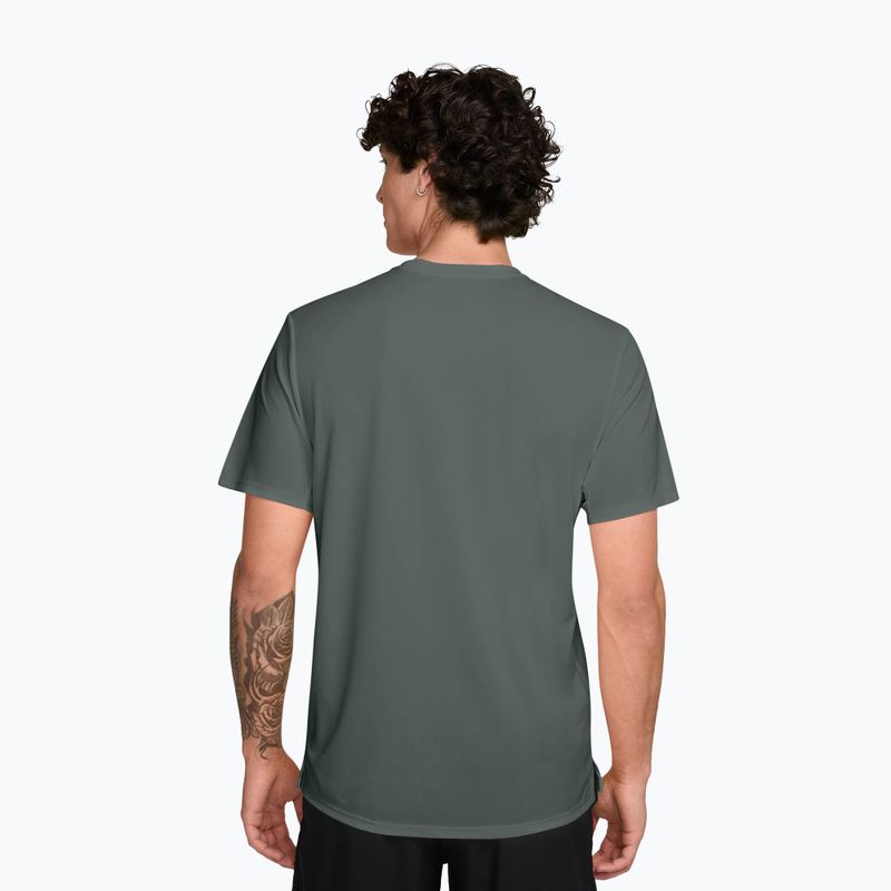 Koszulka do biegania męska Nike Miler Dri-Fit UV camo green 2