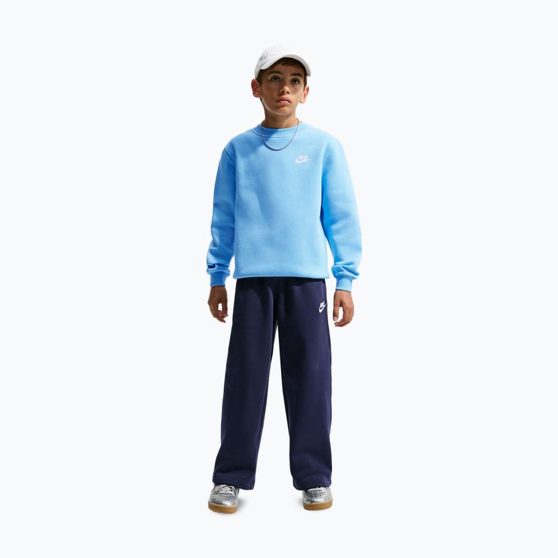 Bluza dziecięca Nike Sportswear Club Fleece football blue/white 5
