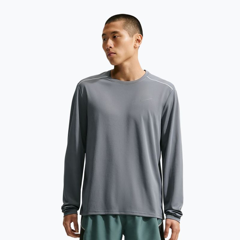 Longsleeve do biegania męski Nike Miler Dri-Fit UV smoke grey