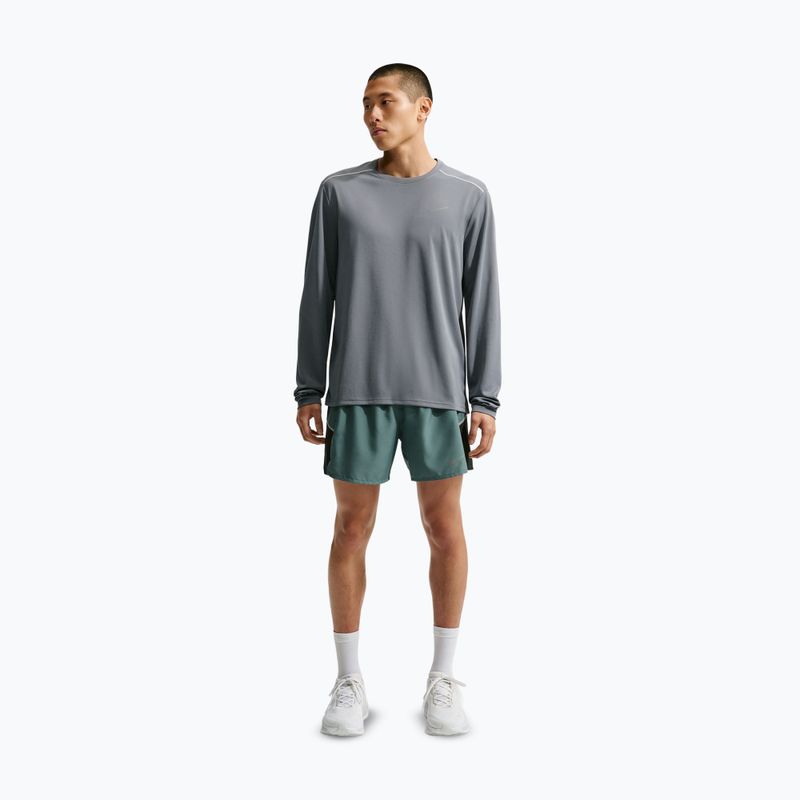 Longsleeve do biegania męski Nike Miler Dri-Fit UV smoke grey 2