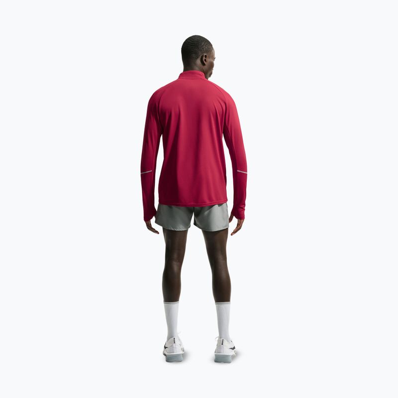 Bluza do biegania męska Nike Miler Dri-Fit UV 1/2 Zip tough red 3