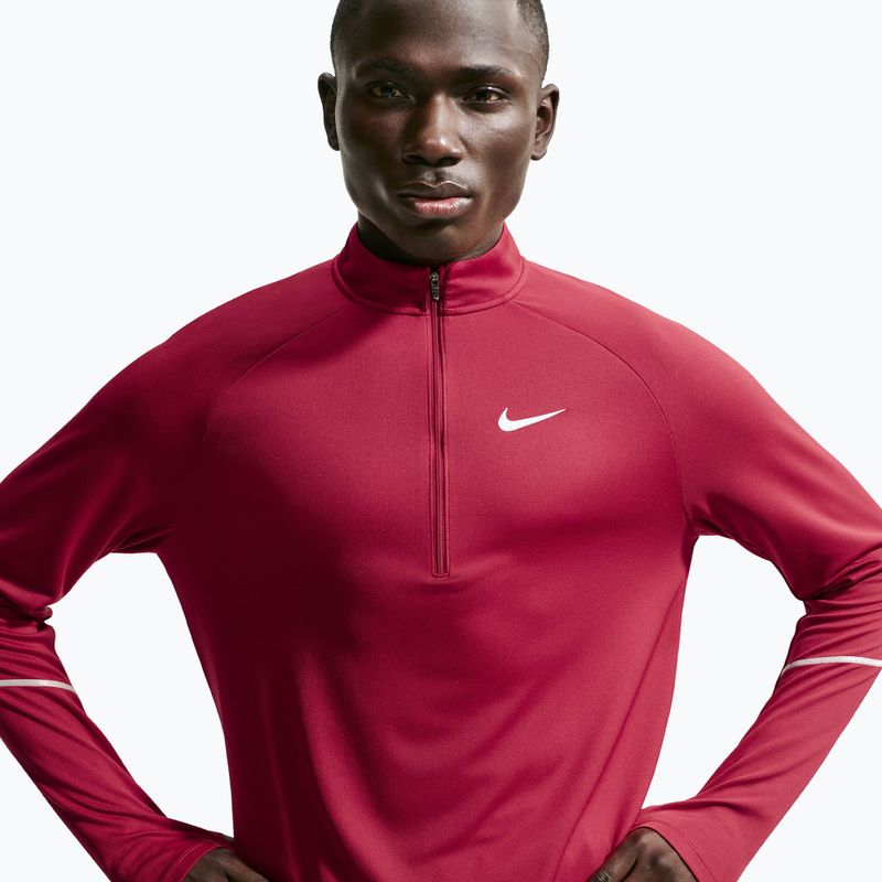 Bluza do biegania męska Nike Miler Dri-Fit UV 1/2 Zip tough red 5