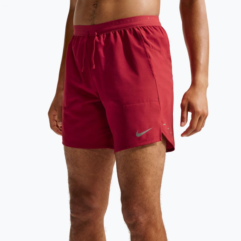 Spodenki do biegania męskie Nike Stride Dri-Fit Brief-Lined 7" tough red 4