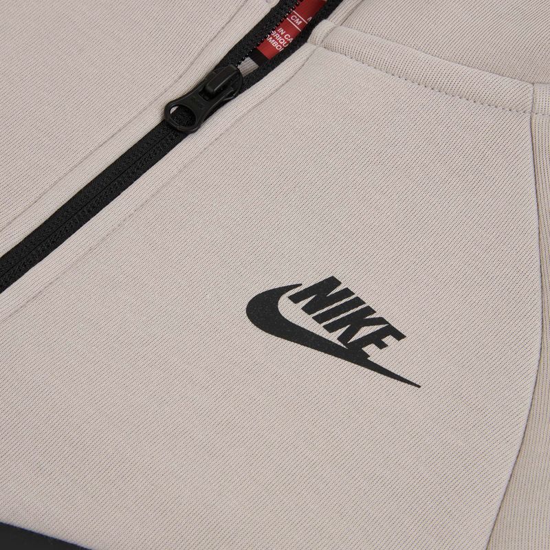 Bluza dziecięca Nike Sportswear Tech Fleece moon particle/cave stone/black/black 3