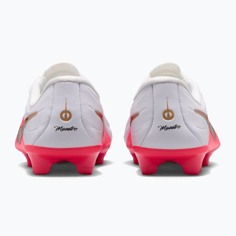 Buty piłkarskie dziecięce Nike Jr. Tiempo Maestro Academy white/bright crimson/blur 2