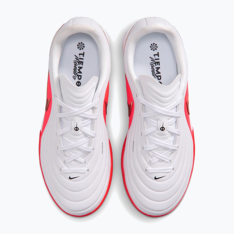 Buty piłkarskie dziecięce Nike Jr. Tiempo Maestro Academy white/bright crimson/blur 3