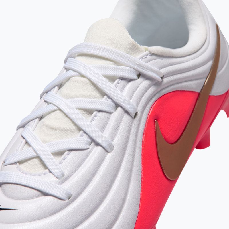 Buty piłkarskie dziecięce Nike Jr. Tiempo Maestro Academy white/bright crimson/blur 5