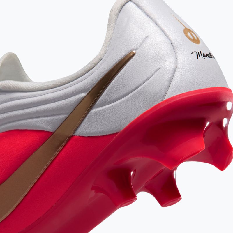 Buty piłkarskie dziecięce Nike Jr. Tiempo Maestro Academy white/bright crimson/blur 6