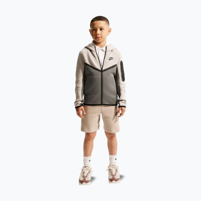 Bluza dziecięca Nike Sportswear Tech Fleece moon particle/cave stone/black/black 2