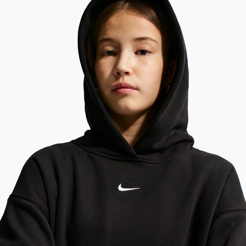 Bluza dziecięca Nike Sportswear Studio Fleece black/white 4