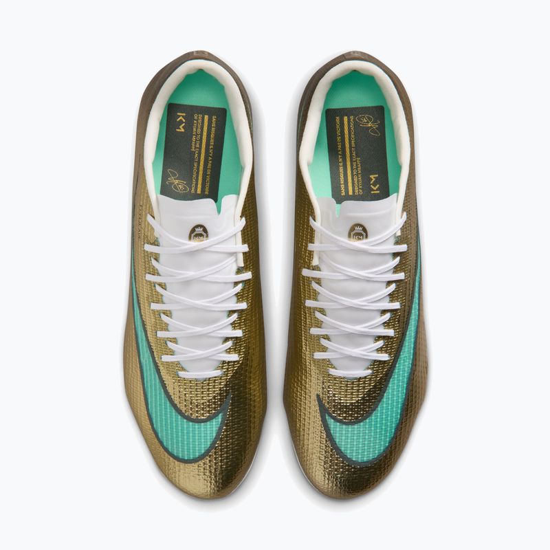 Buty piłkarskie męskie Nike Mercurial Superfly 11 Pro "Kylian Mbappé" AG metallic gold/green glow 4
