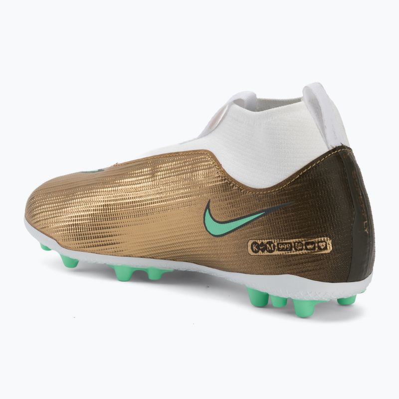 Buty piłkarskie dziecięce Nike Jr. Mercurial Superfly 11 Academy "Kylian Mbappé" AG metallic gold/green glow 3