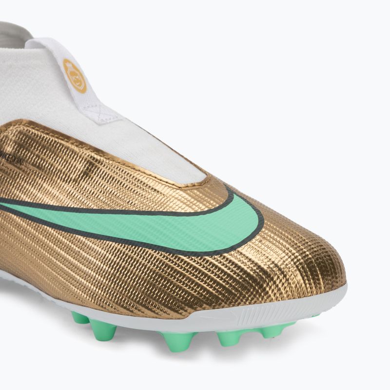 Buty piłkarskie dziecięce Nike Jr. Mercurial Superfly 11 Academy "Kylian Mbappé" AG metallic gold/green glow 7