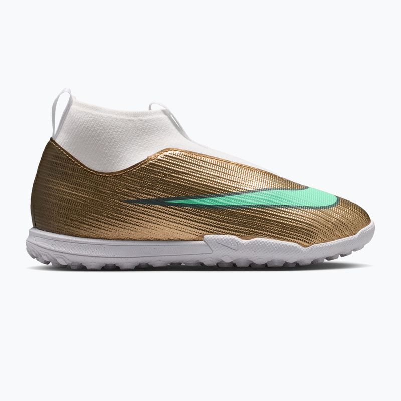 Buty piłkarskie dziecięce Nike Jr. Mercurial Superfly 11 Academy "Kylian Mbappé" TF metallic gold/green glow