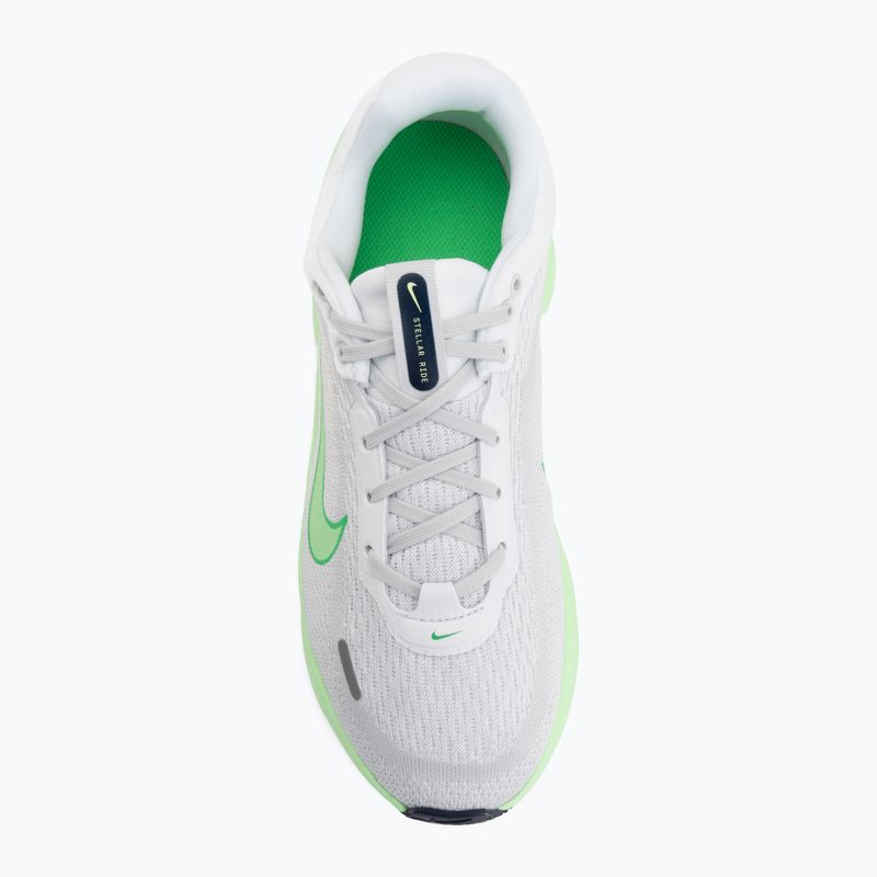 Buty do biegania dziecięce Nike Stellar Ride white/photon dust/illusion green 5