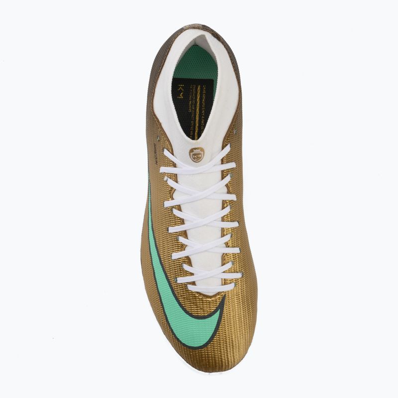 Buty piłkarskie męskie Nike Mercurial Superfly 11 Academy "Kylian Mbappé" TF metallic gold/green glow 5