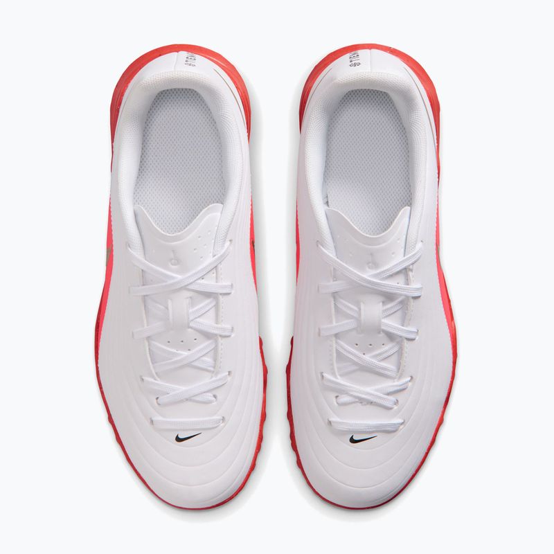 Buty piłkarskie dziecięce Nike Jr. Tiempo Maestro Club White/Bright Crimson/Blur 3