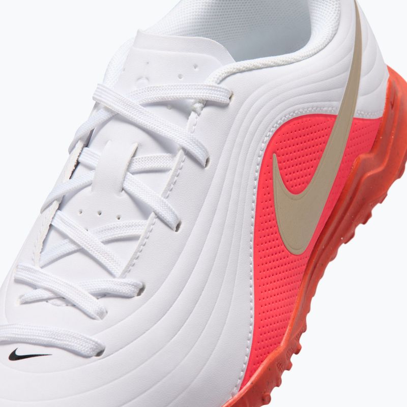 Buty piłkarskie dziecięce Nike Jr. Tiempo Maestro Club White/Bright Crimson/Blur 5
