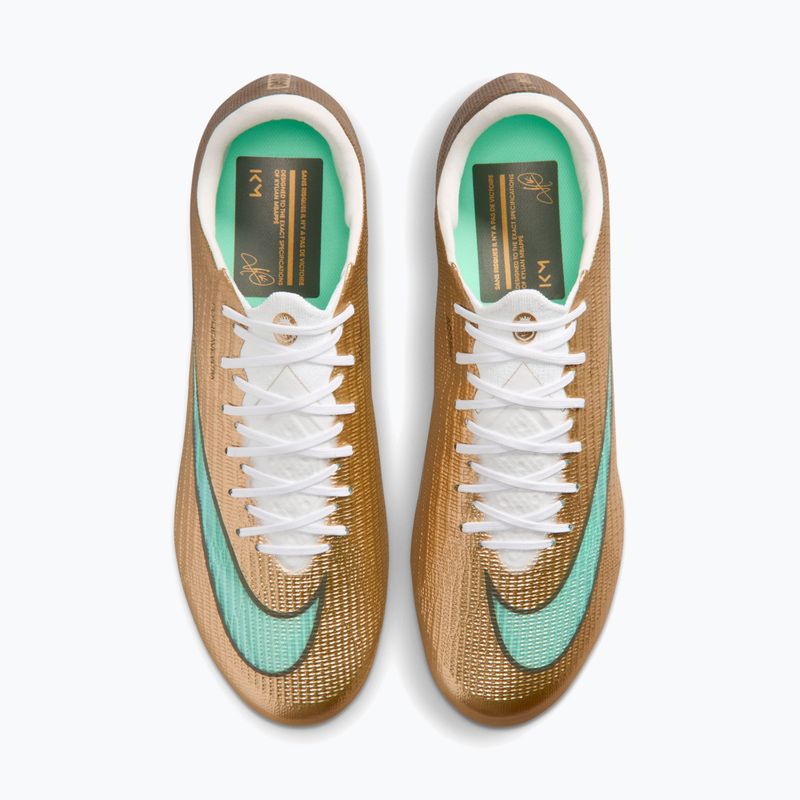 Buty piłkarskie męskie Nike Mercurial Superfly 11 Elite "Kylian Mbappé" AG metallic gold/green glow 3