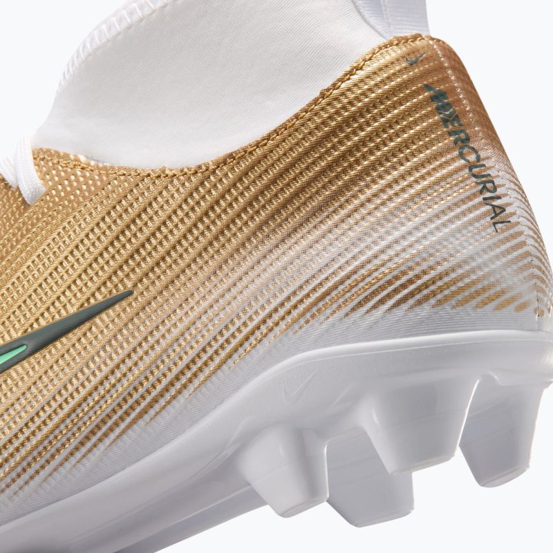 Buty piłkarskie dziecięce Nike Jr. Mercurial Superfly 11 Club "Kylian Mbappé" MG metallic gold/green glow 6