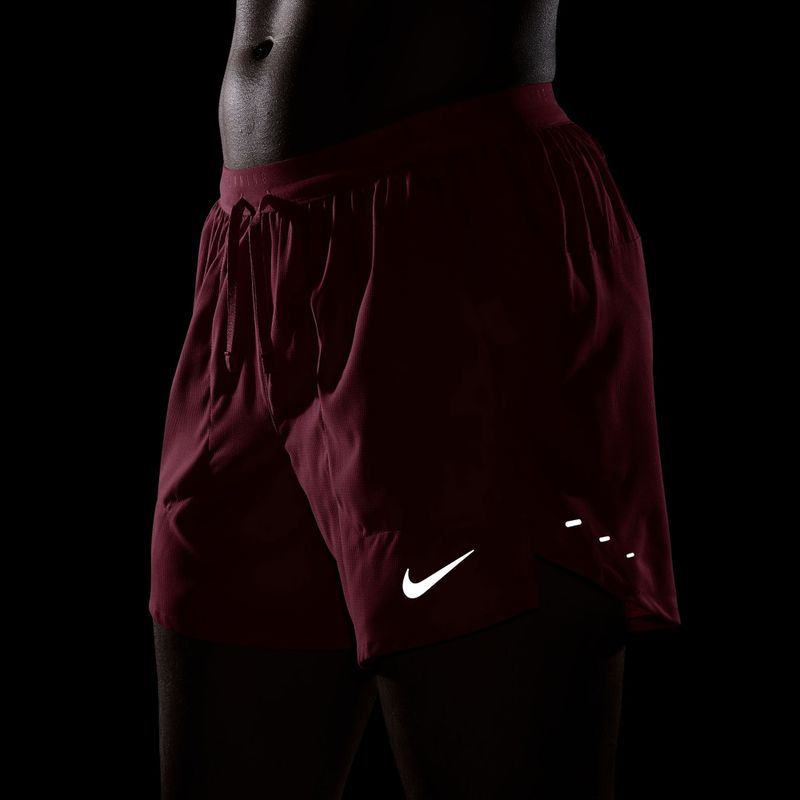 Spodenki męskie Nike Stride Dri-Fit Brief-Lined 5" tough red 7