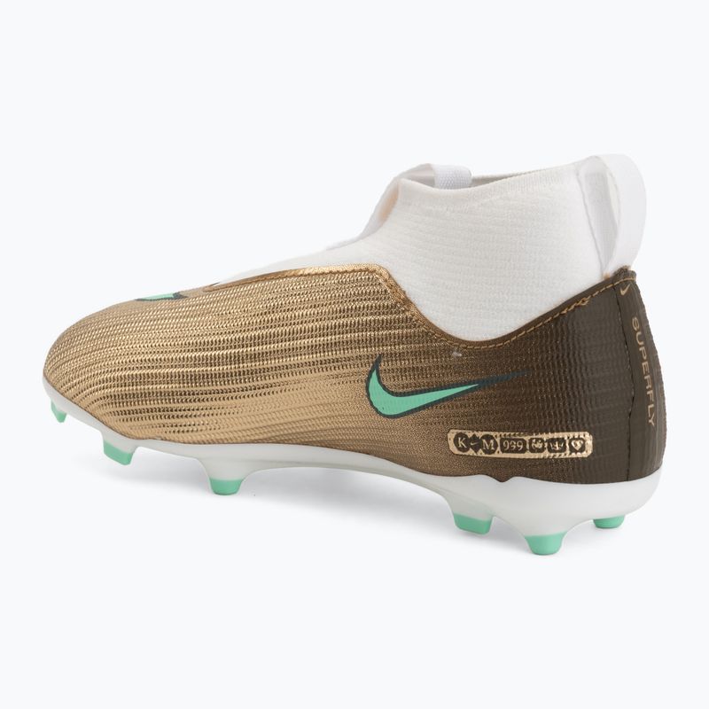Buty piłkarskie dziecięce Nike Jr. Mercurial Superfly 11 Academy "Kylian Mbappé" MG metallic gold/green glow 3