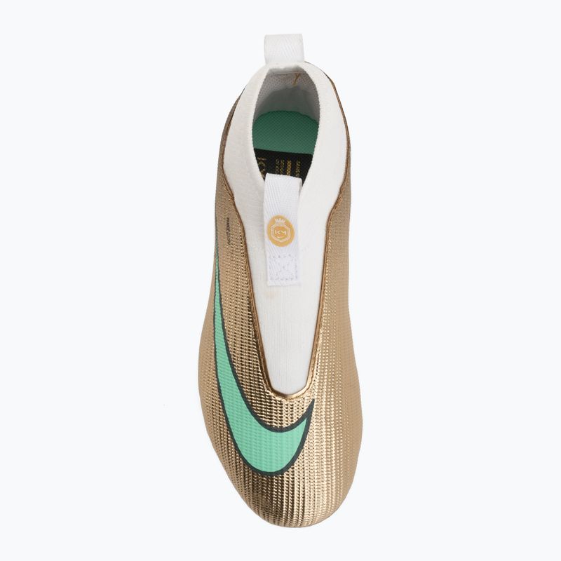 Buty piłkarskie dziecięce Nike Jr. Mercurial Superfly 11 Academy "Kylian Mbappé" MG metallic gold/green glow 5