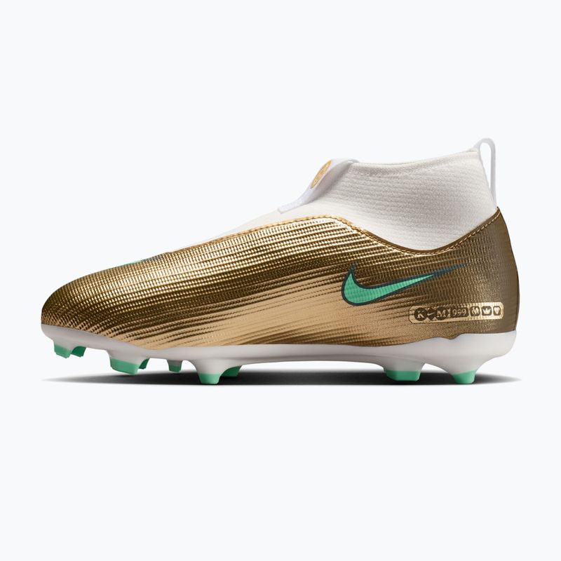Buty piłkarskie dziecięce Nike Jr. Mercurial Superfly 11 Academy "Kylian Mbappé" MG metallic gold/green glow 2