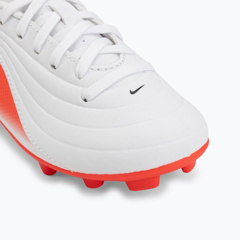 Buty piłkarskie dziecięce Nike Jr. Tiempo Maestro Club White/Bright Crimson/Blur 7