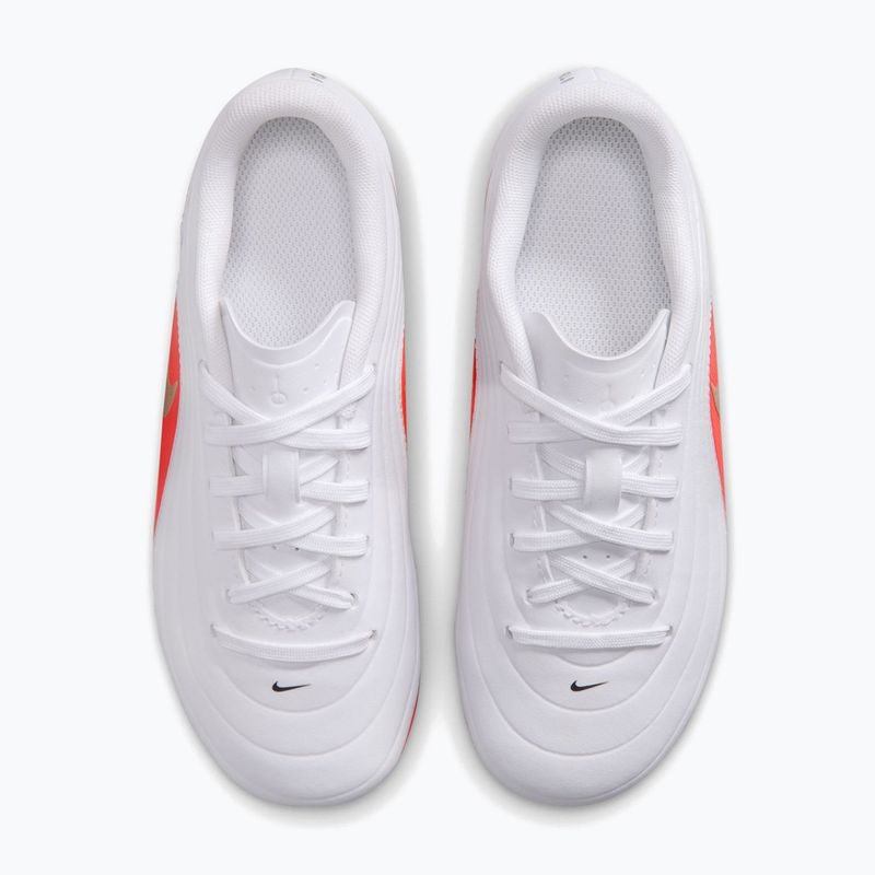 Buty piłkarskie dziecięce Nike Jr. Tiempo Maestro Club White/Bright Crimson/Blur 3