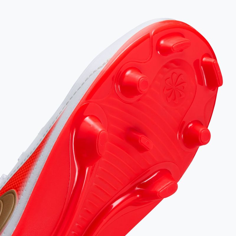 Buty piłkarskie dziecięce Nike Jr. Tiempo Maestro Club White/Bright Crimson/Blur 4
