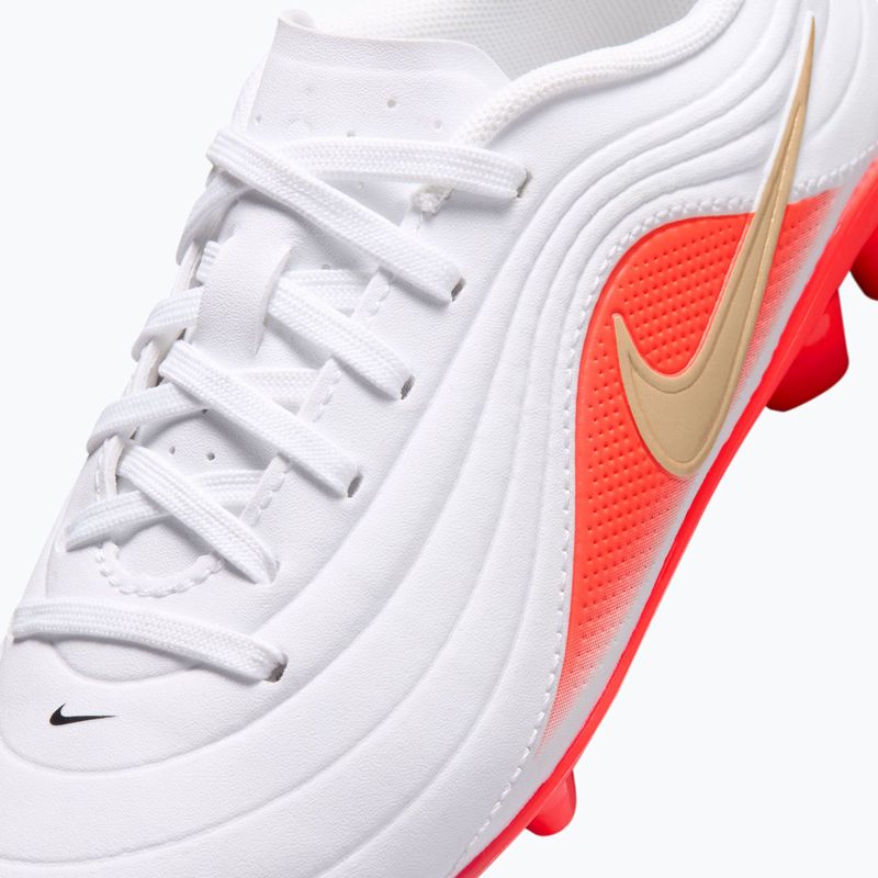 Buty piłkarskie dziecięce Nike Jr. Tiempo Maestro Club White/Bright Crimson/Blur 5
